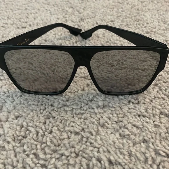 DIOR Hit Black Mirrored square sunglasses display picture 1
